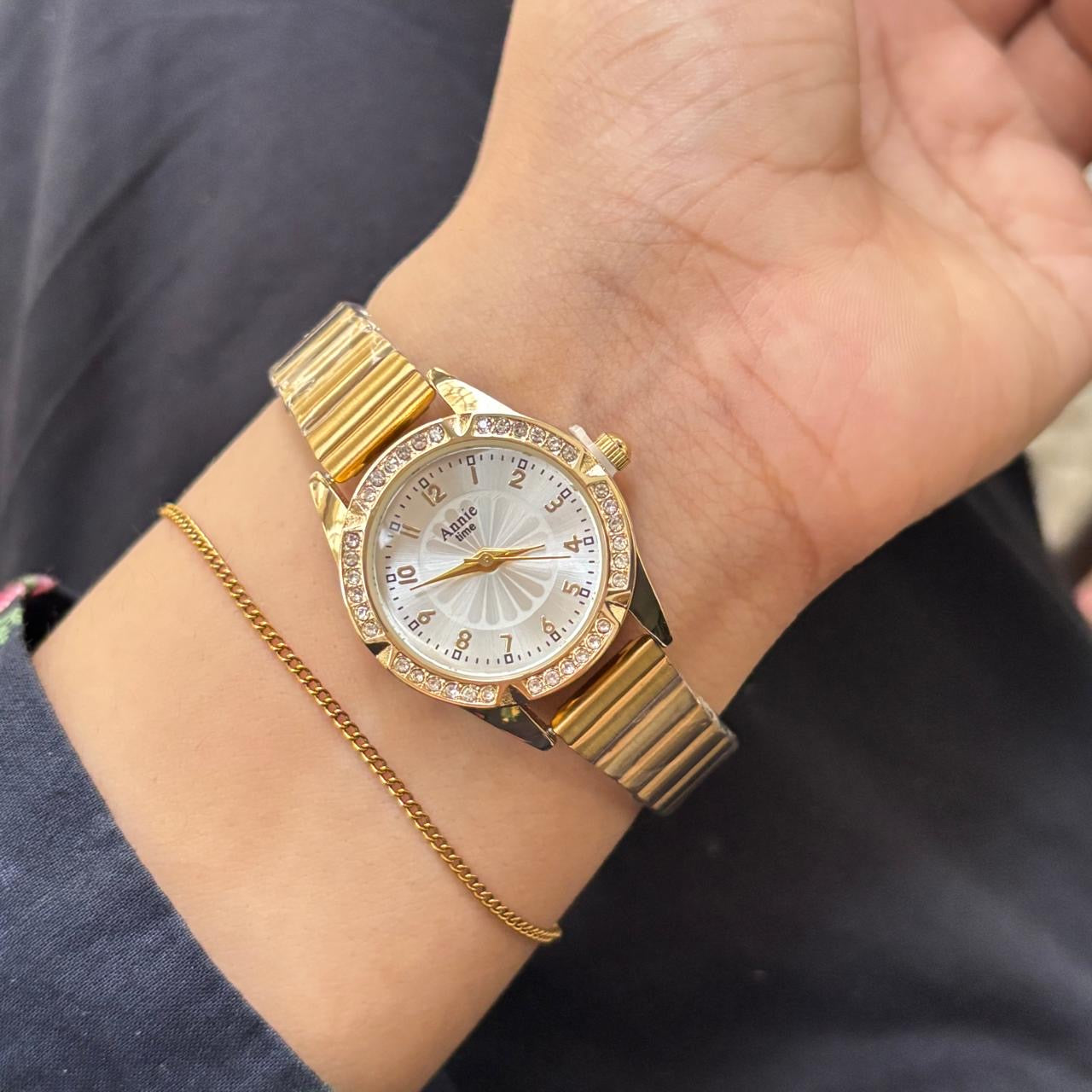 Glitz Royale Pearly White Watch
