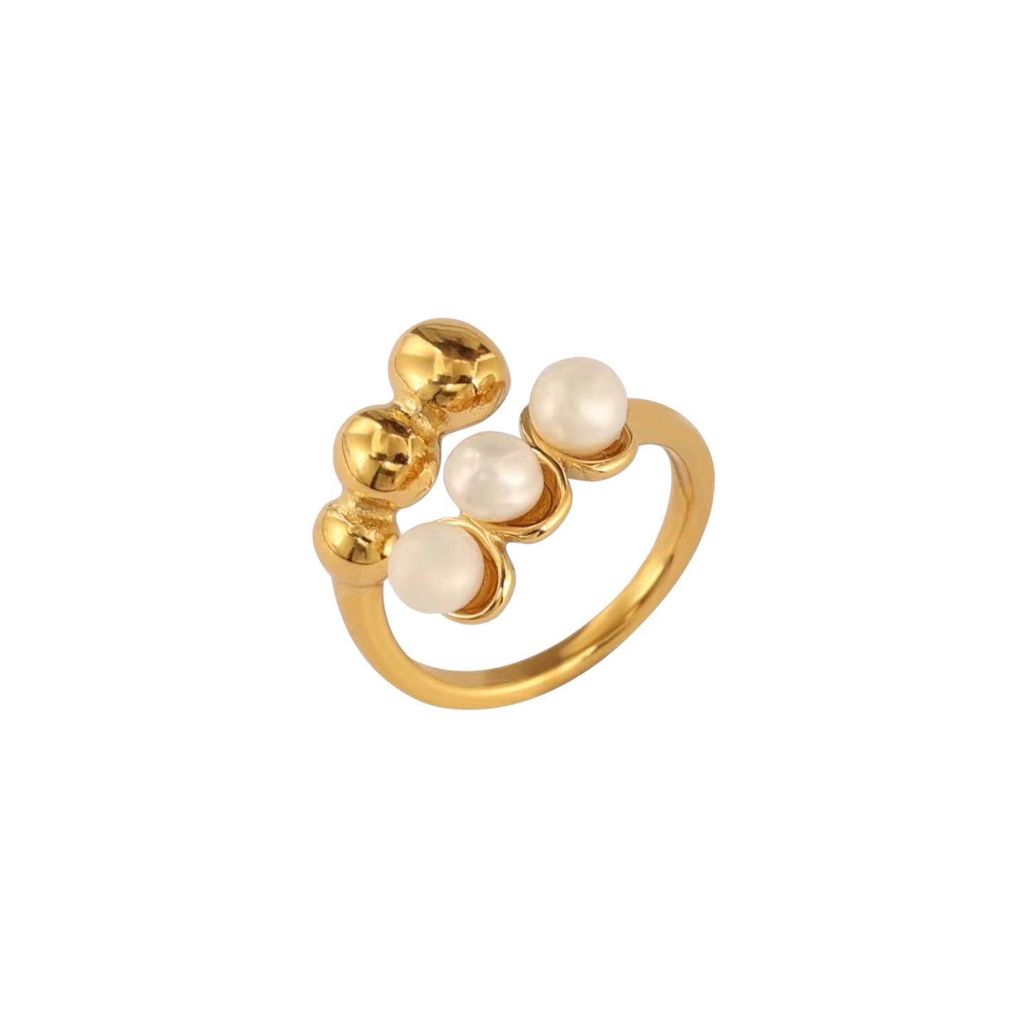 Pearl Criss Ring -Adjustable