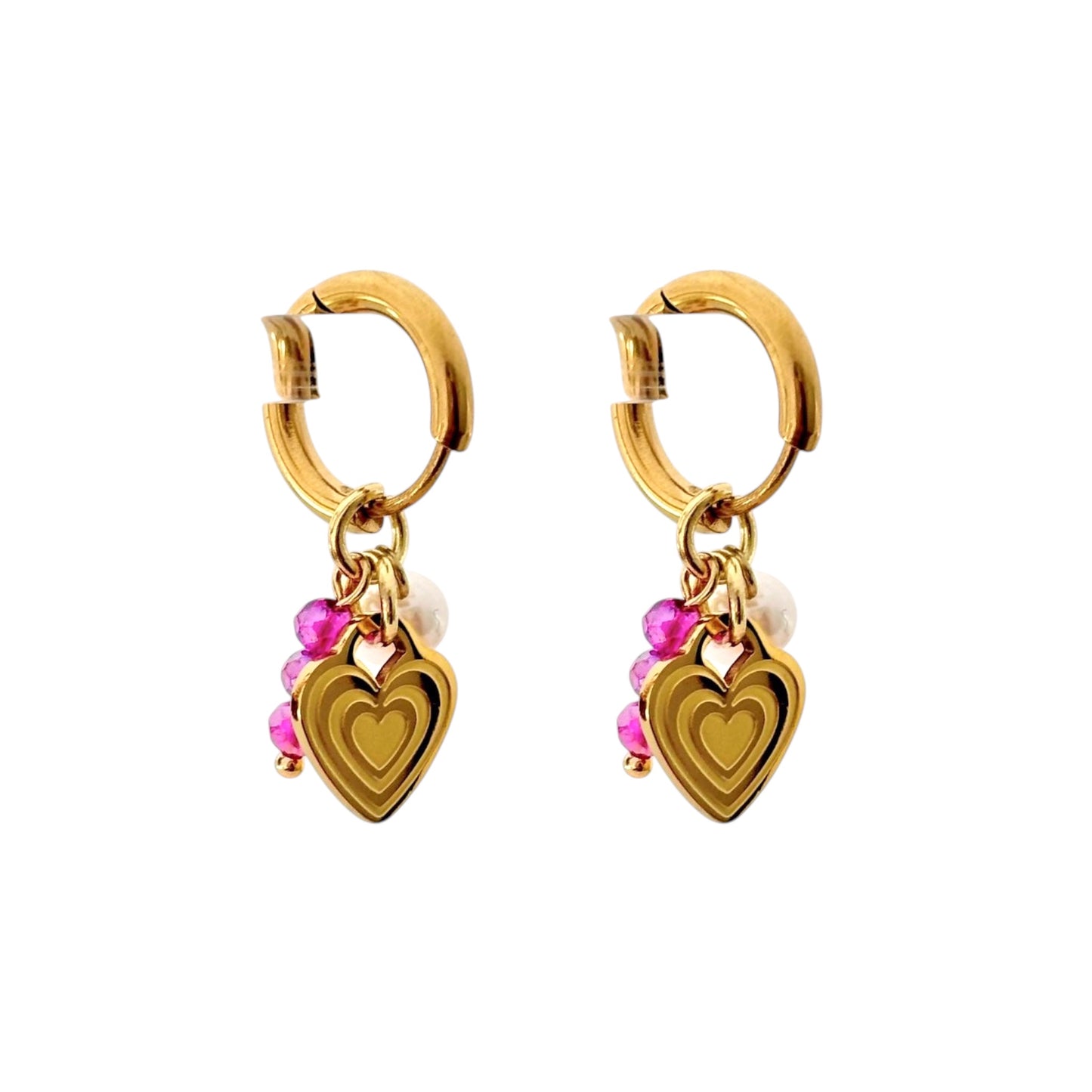 Cupid Charm Hoops
