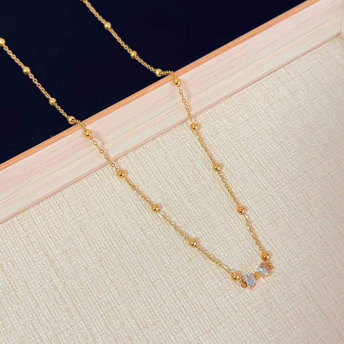 Crystal Bow Necklace