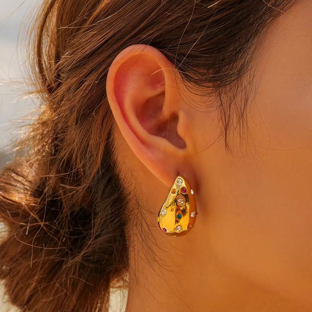 Multi Donna Studs -18K