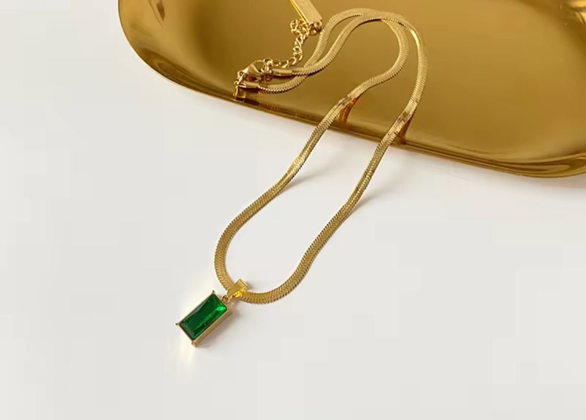 Emerald Tasha Necklace