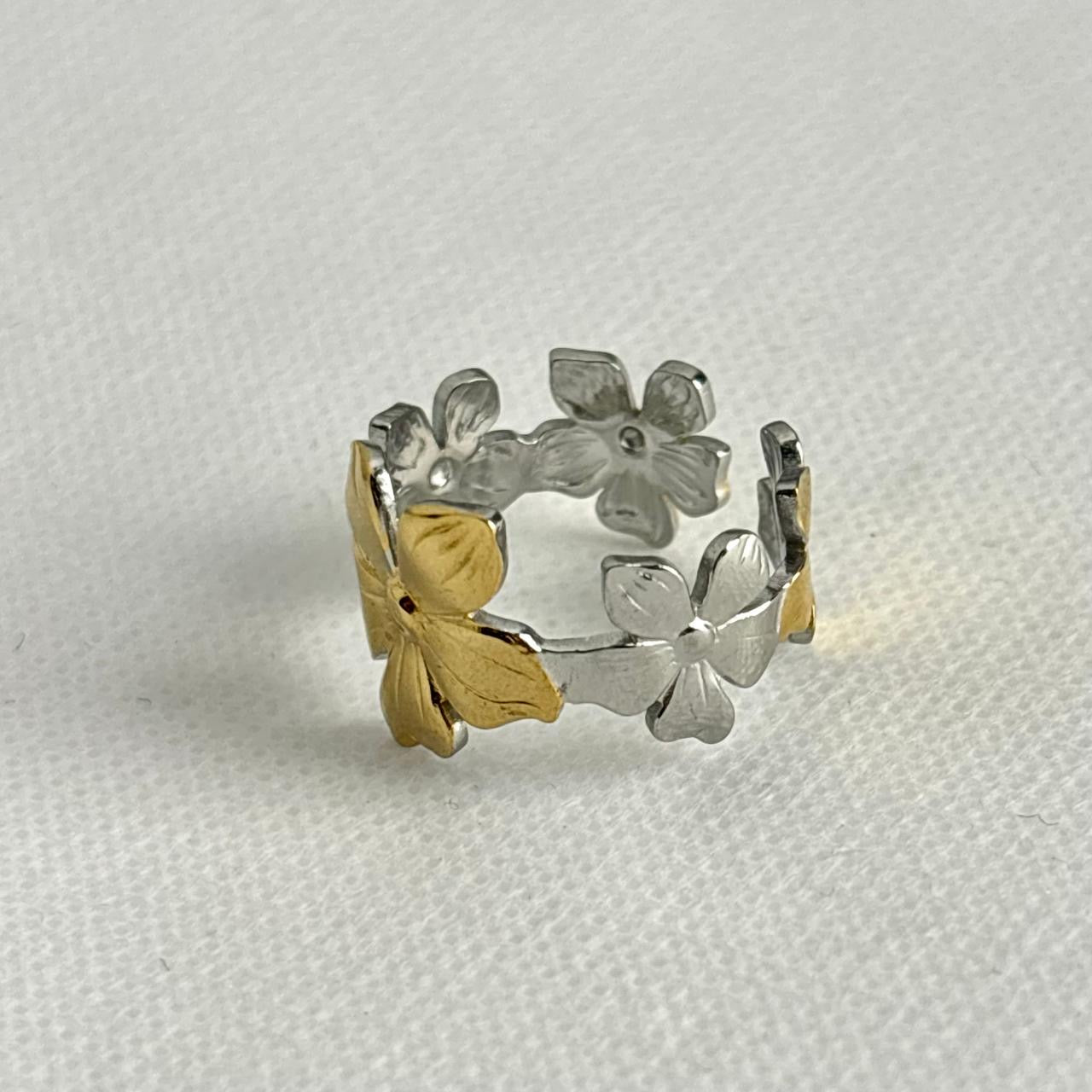 Flora Bloom Ring -Mix Tone