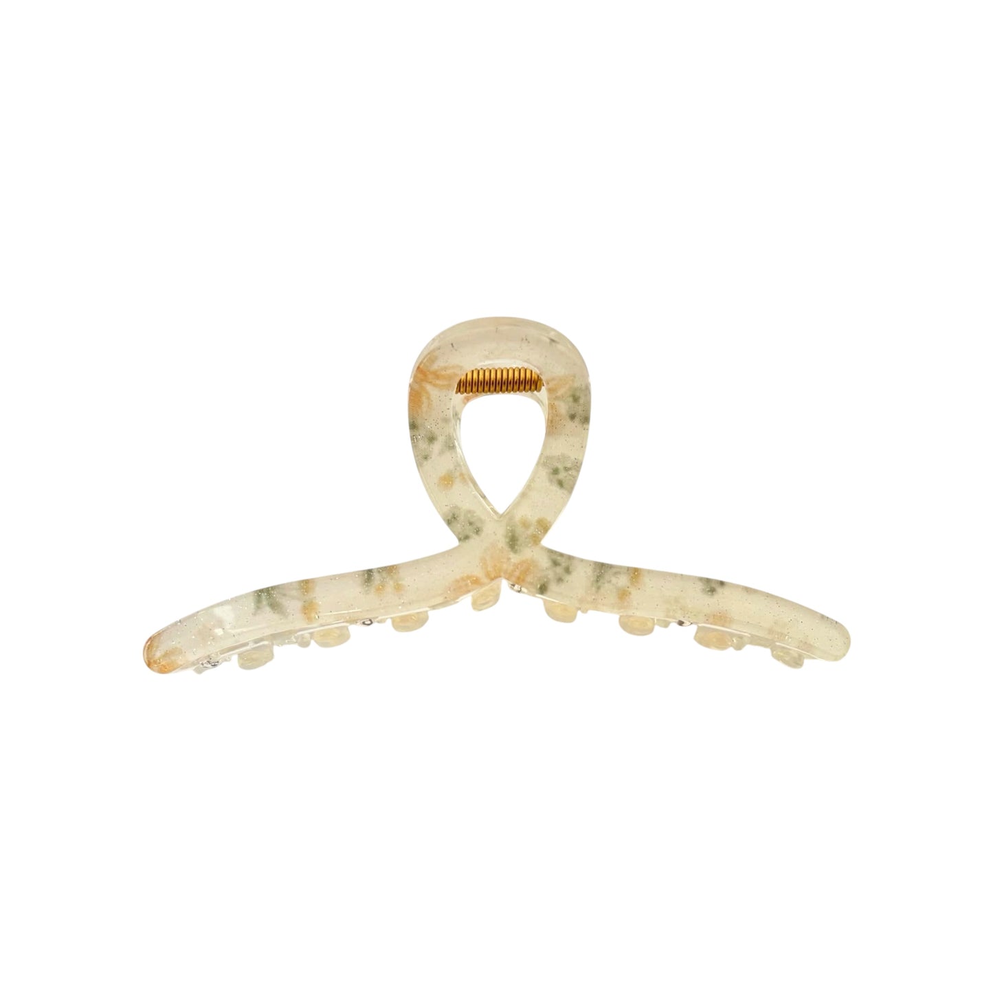 Floral Banana Claw Clips -Yellow