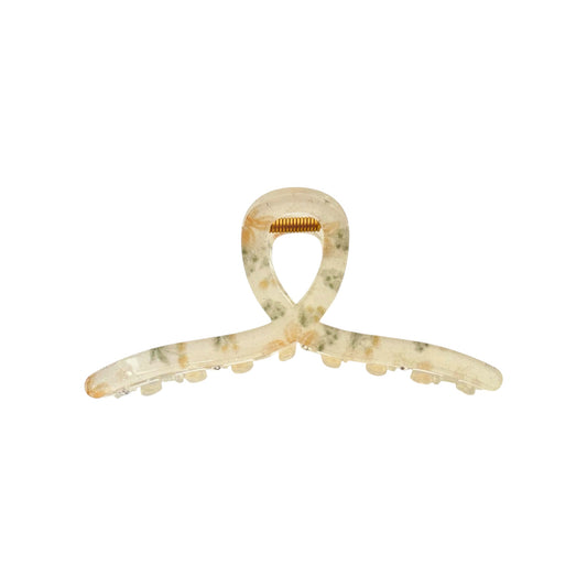 Floral Banana Claw Clips -Yellow