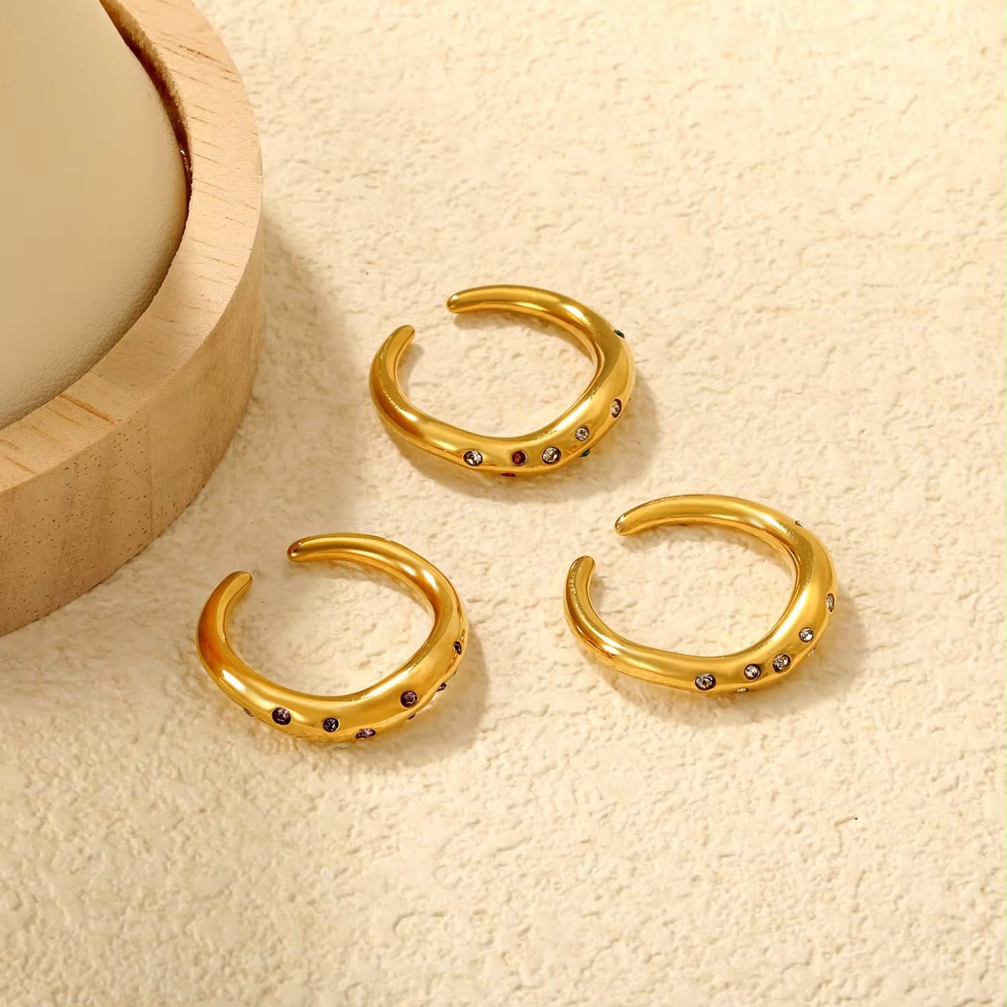 Periwinkle Wave Ring