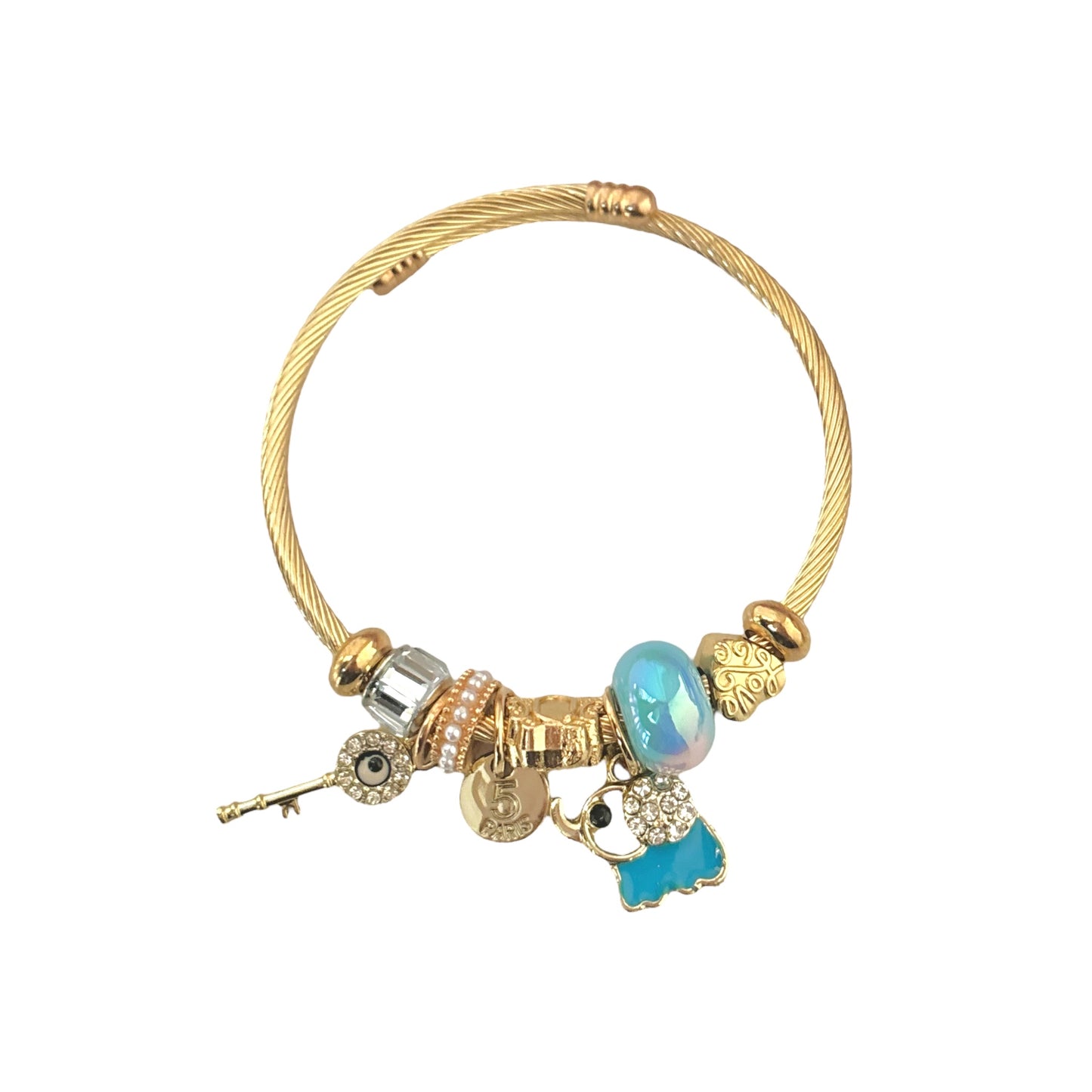 Pixie Multi Charm Bracelet -Blue