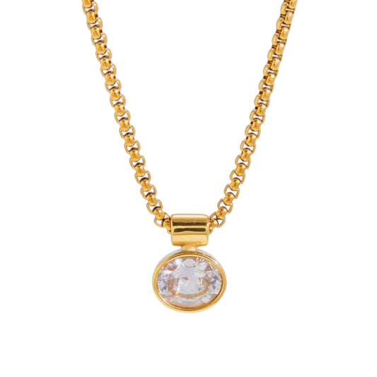 Luma Aurea Solitaire Necklace