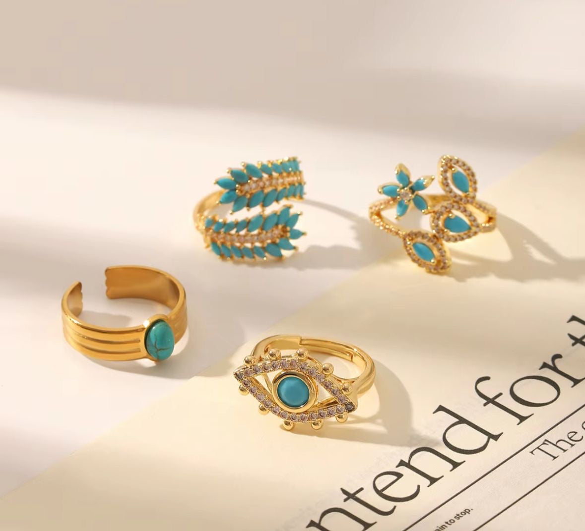 Turquoise Eye Ring