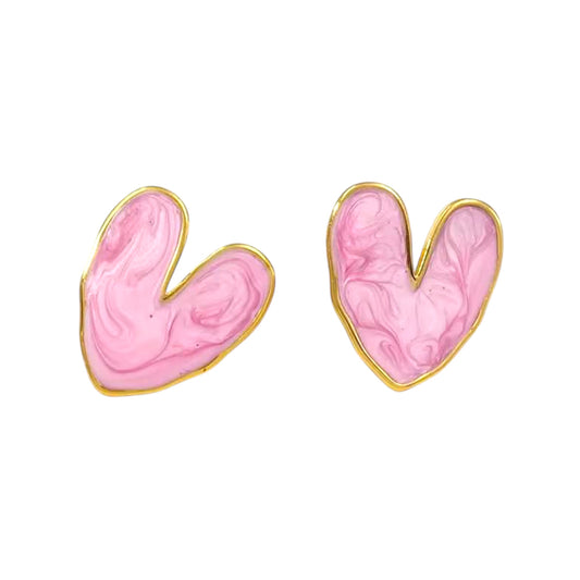 Love In Bloom Studs -Pearly Pink