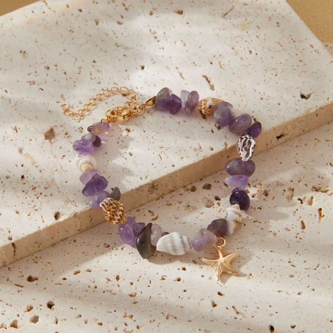 Sea Serenity Bracelet -Amethyst