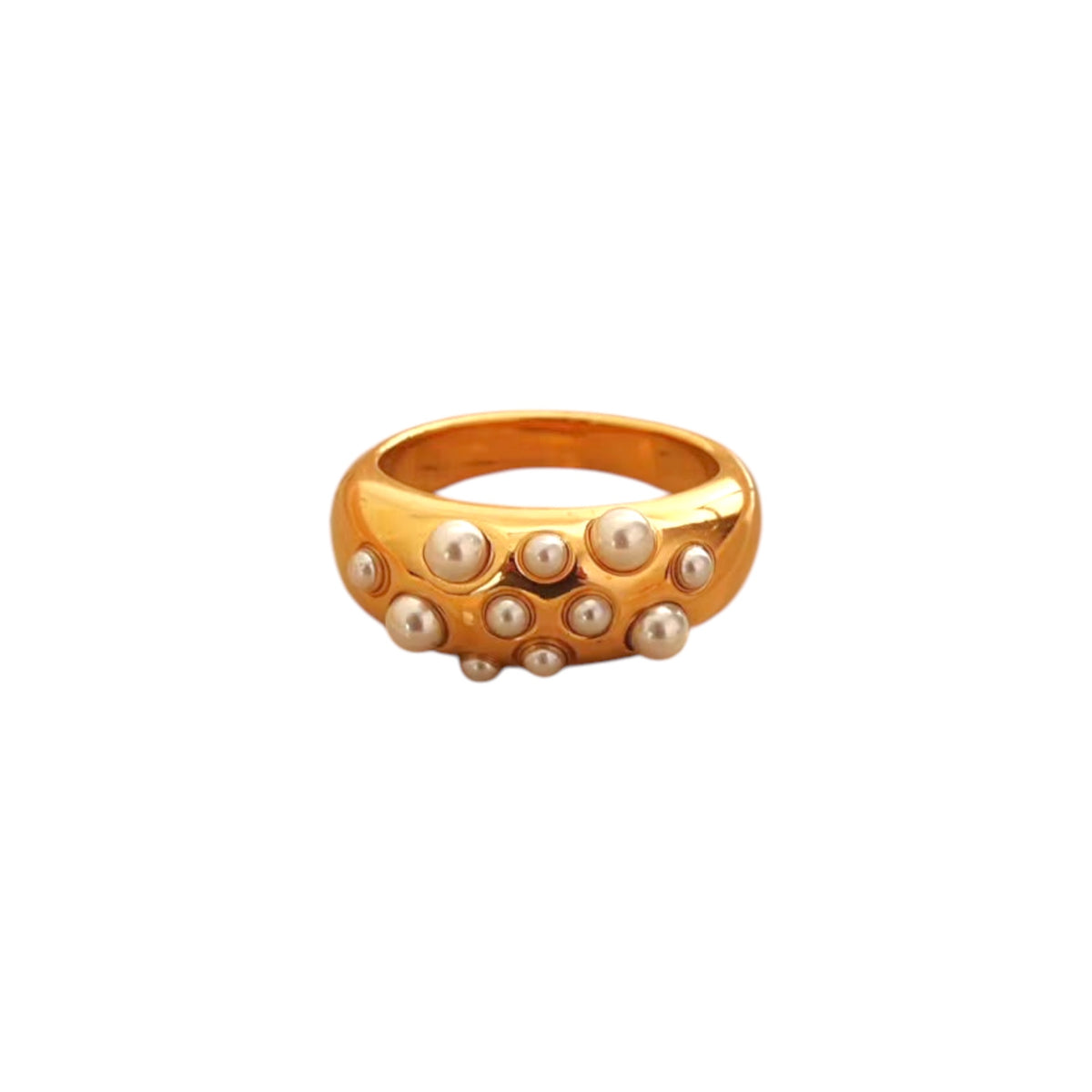 Pearl Dome Ring -Adjustable