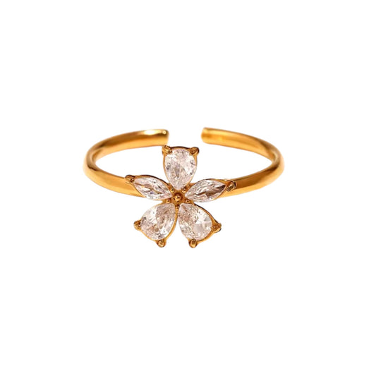 Marbella Flora Ring -Adjustable