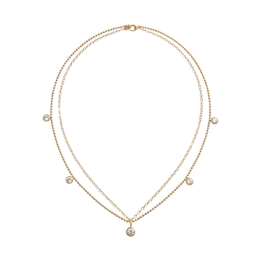 Elisia Layered Charm Necklace