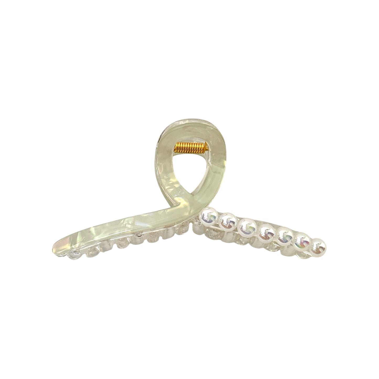 Pearly Knot Claw Clip -Mint Green