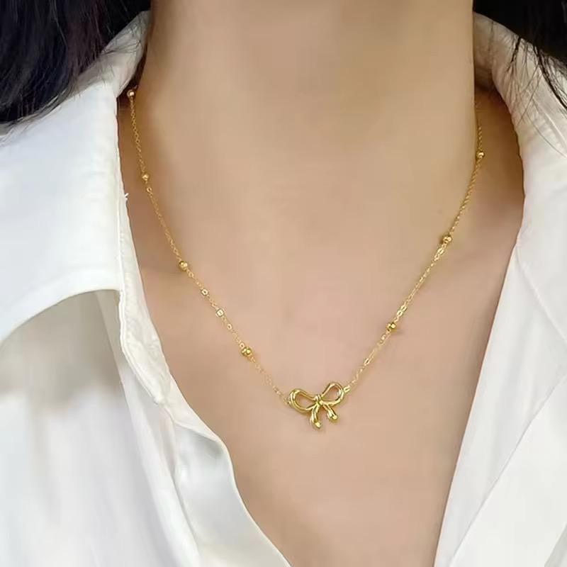 Little Sweetheart Bow Necklace