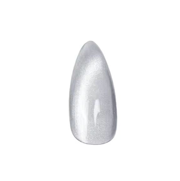 Grey Cat Eye Press On Nails -Almond Shape