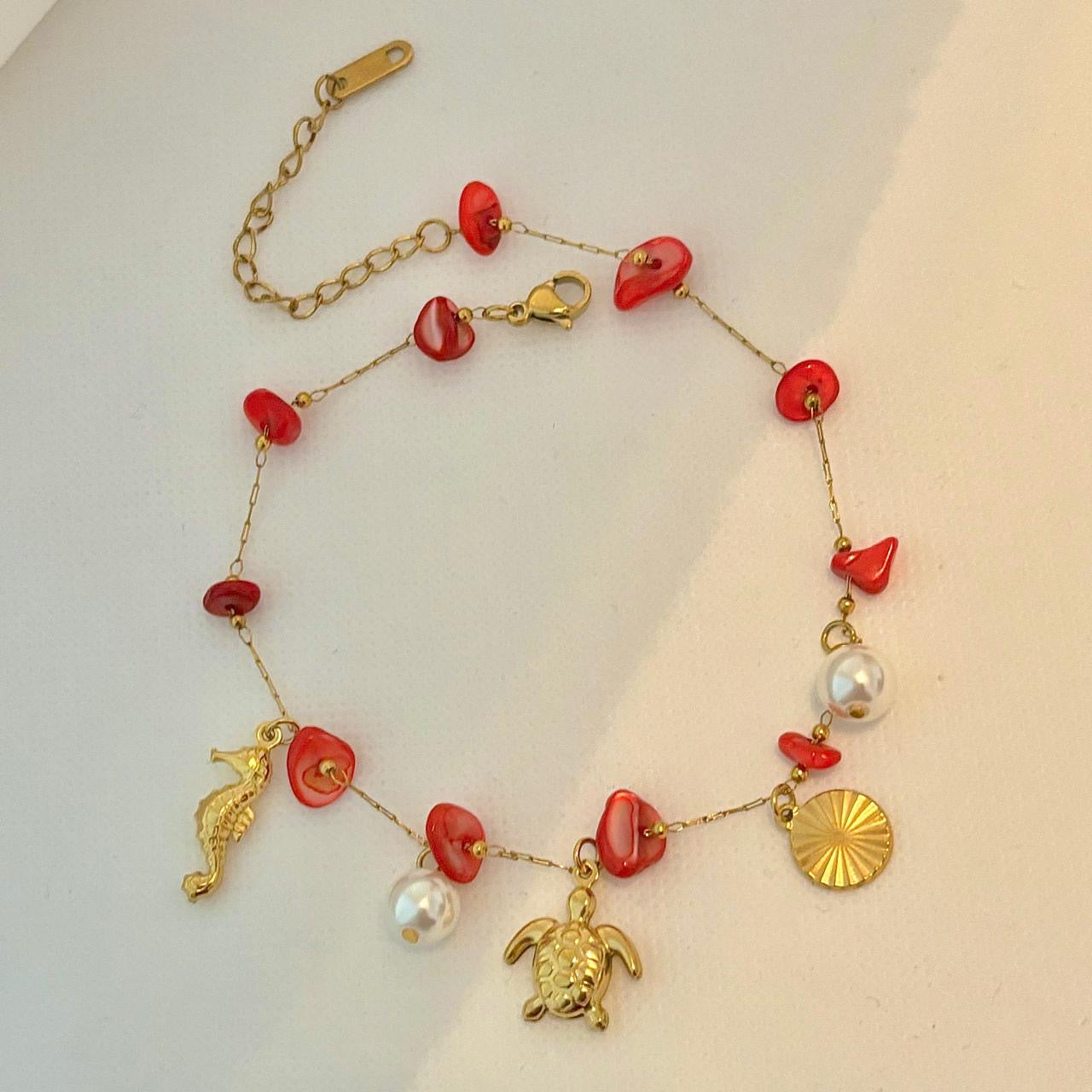 Reef Coral Island Anklet