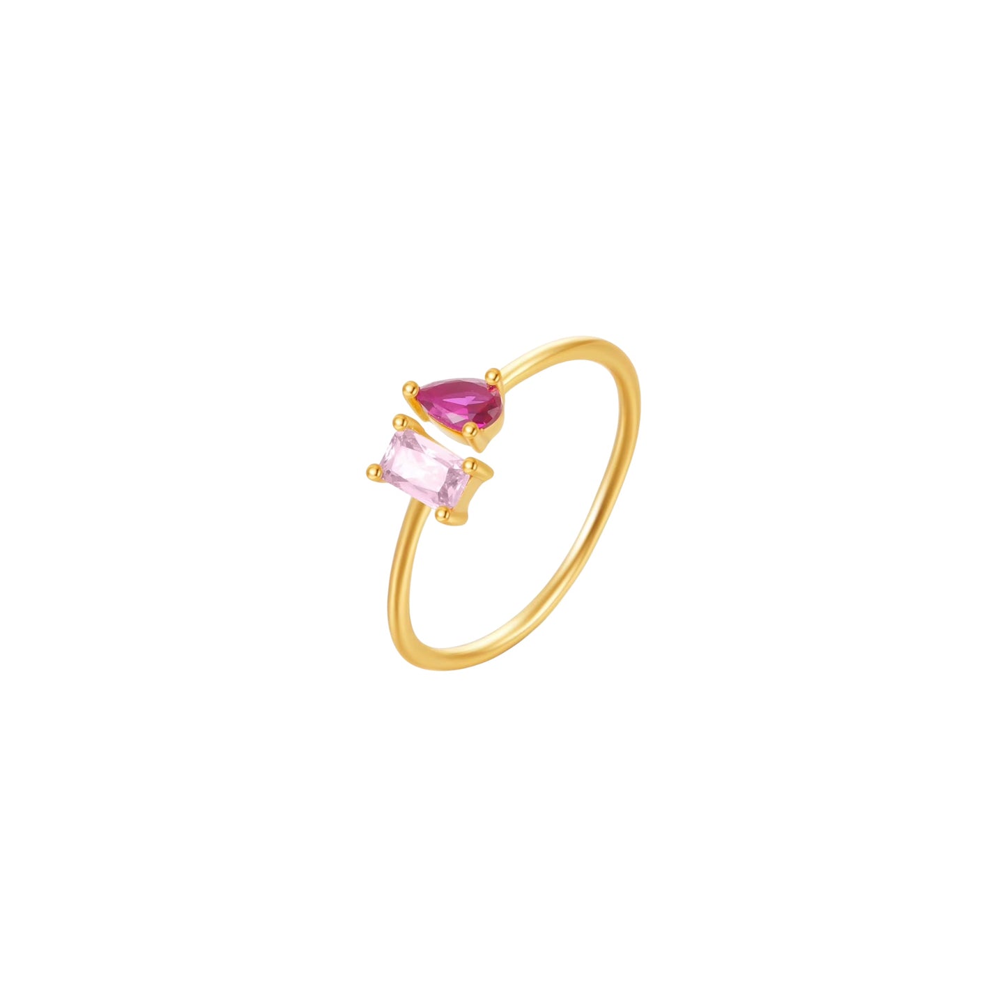 Berry Blush Toi Et Moi Ring -Adjustable
