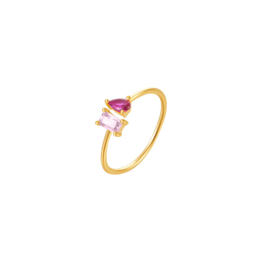 Berry Blush Toi Et Moi Ring -Adjustable