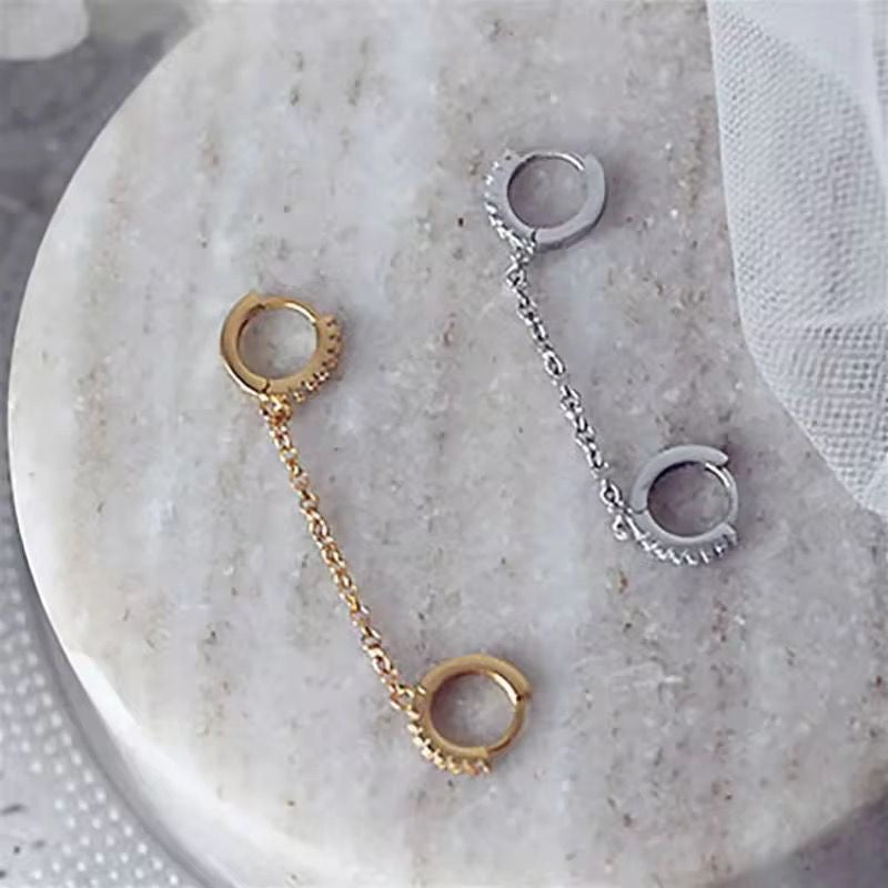 Bling Cz Stack Hoops