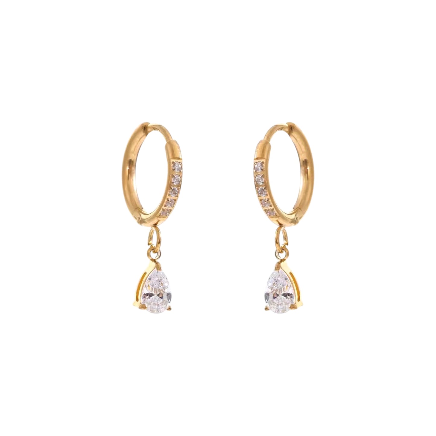 Pear Drop Hoops