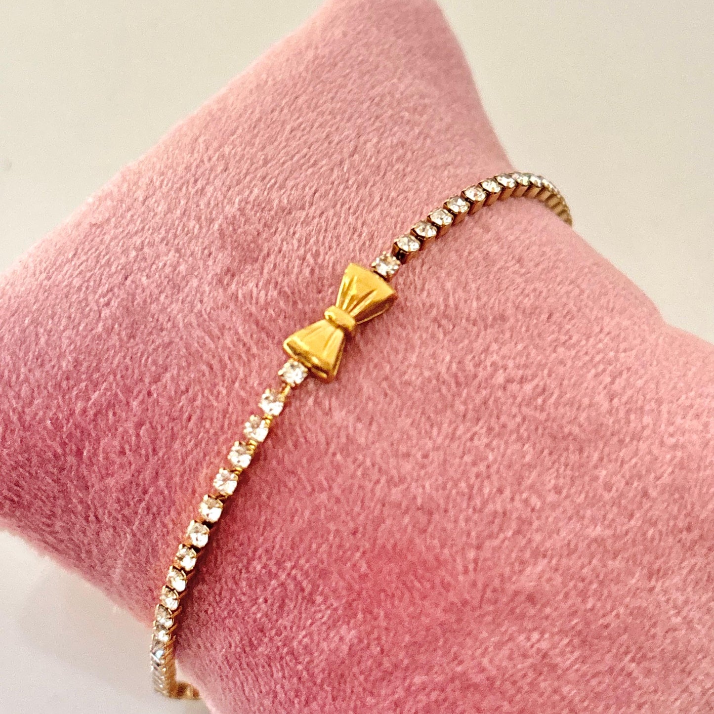 Petite Bow Tennis Bracelet