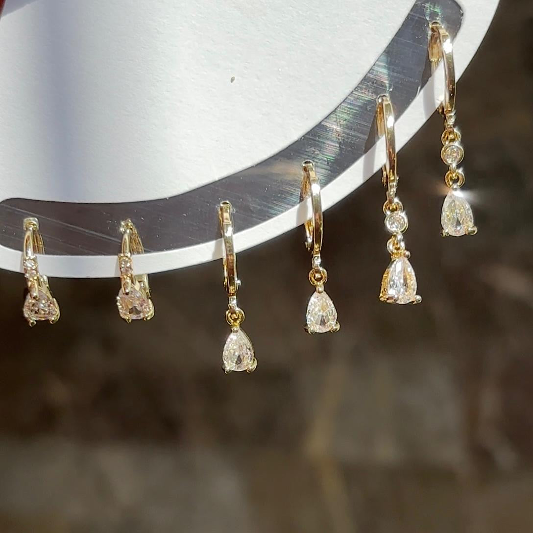 Celestia Gem Hoops & Huggies Set