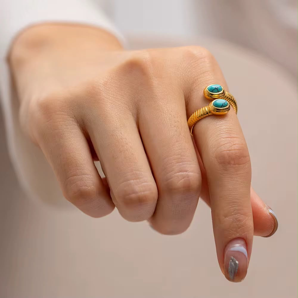 Turquoise Serpenti Ring