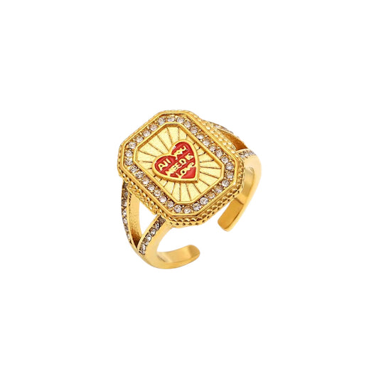 All You Need Is LOVE Signet Ring