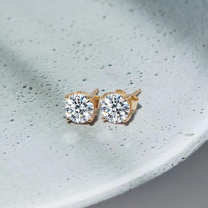 Diamond Studs-8A Zircon | Brilliant Cut