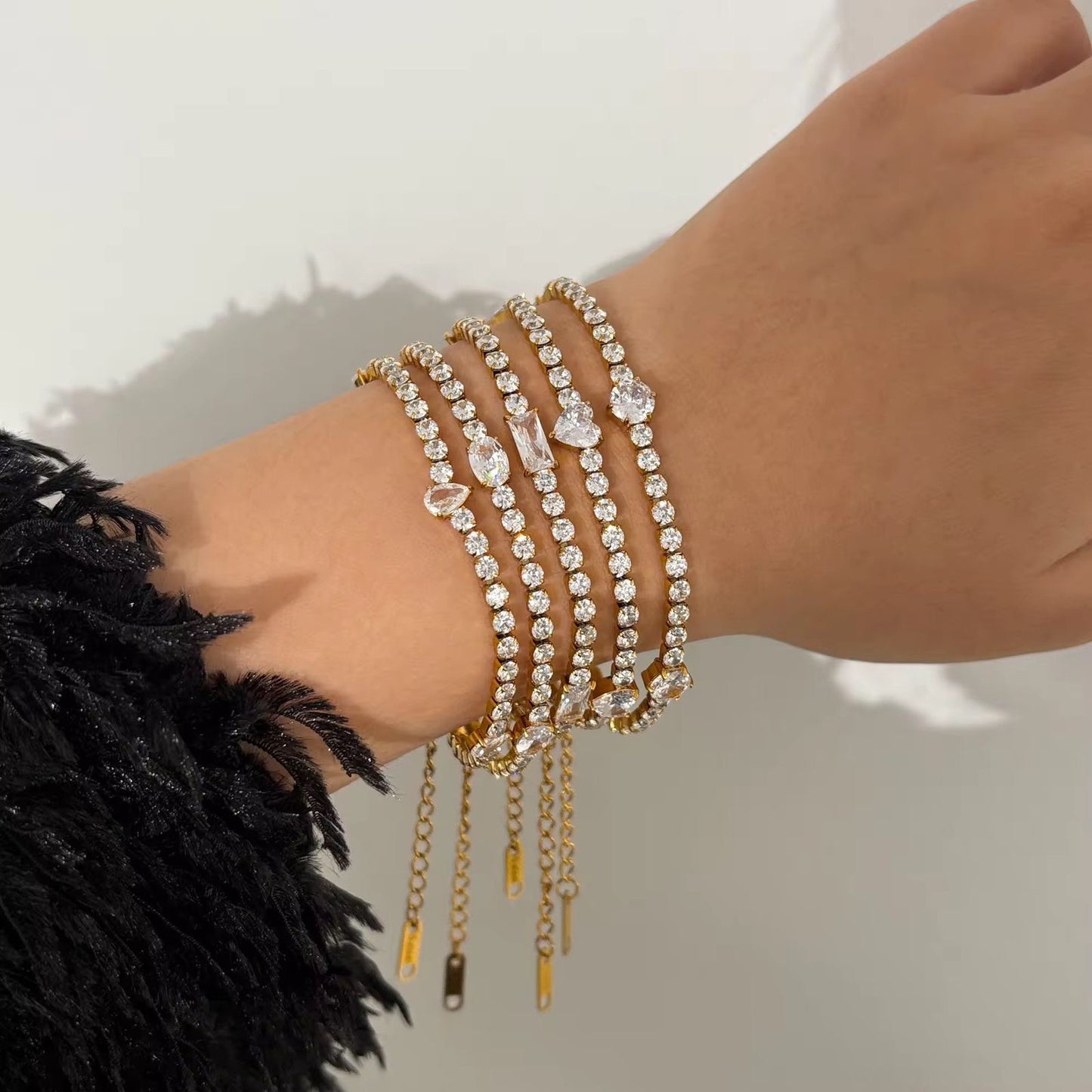 Heart Luxus Tennis Bracelet