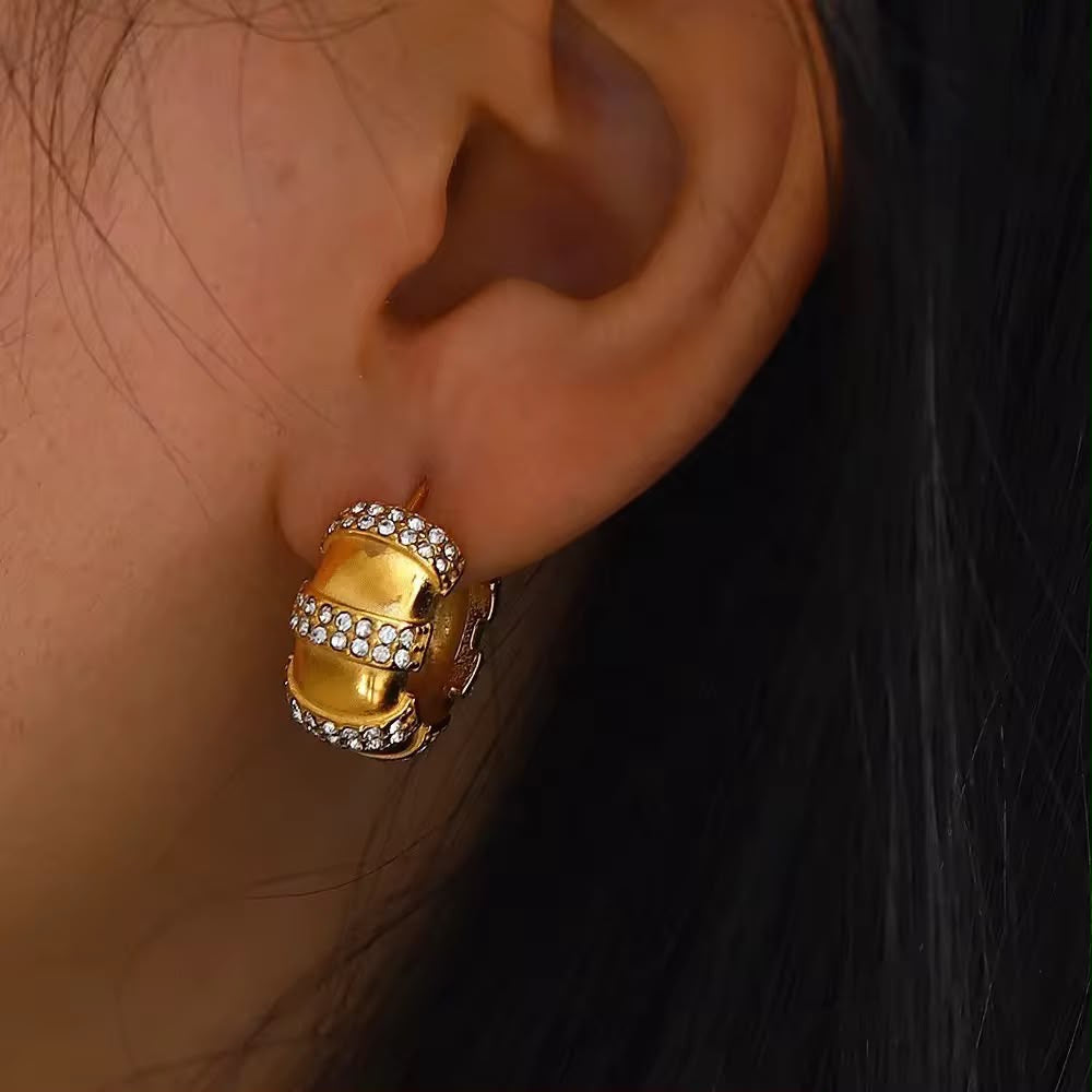 Cascade Sparkle Hoops