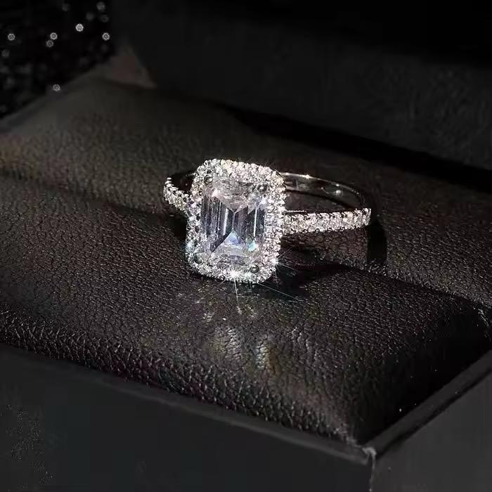 Princess Solitaire Ring -Adjustable