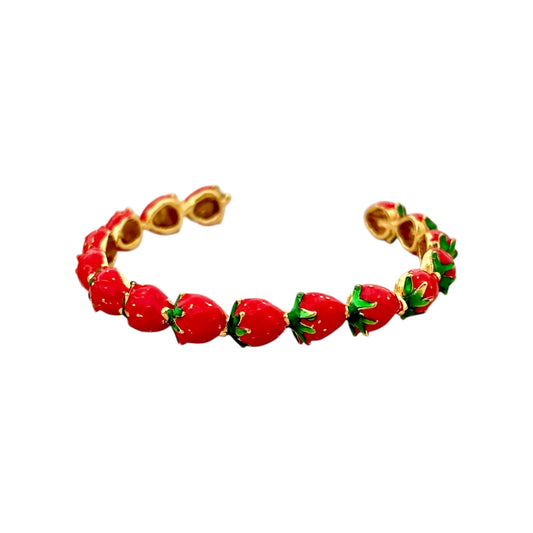 Strawberry Cuff -Red