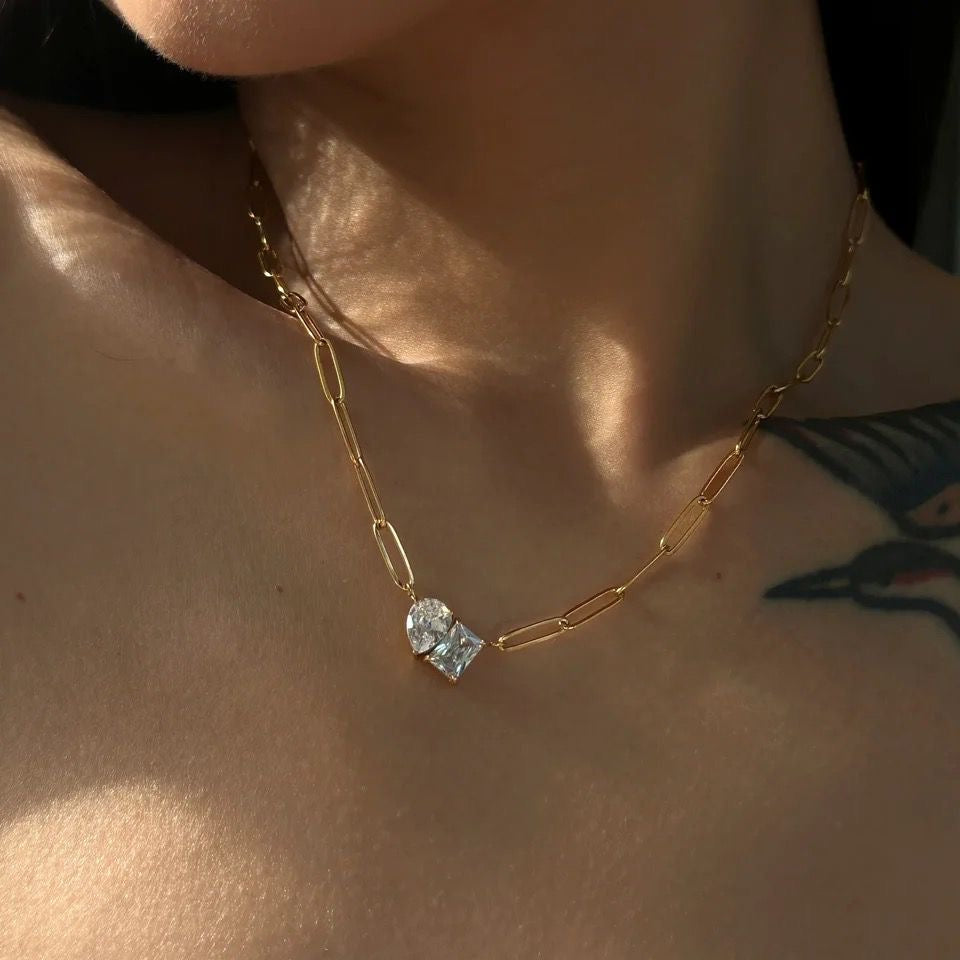 Sofia Necklace -18K (Toi Et Moi)