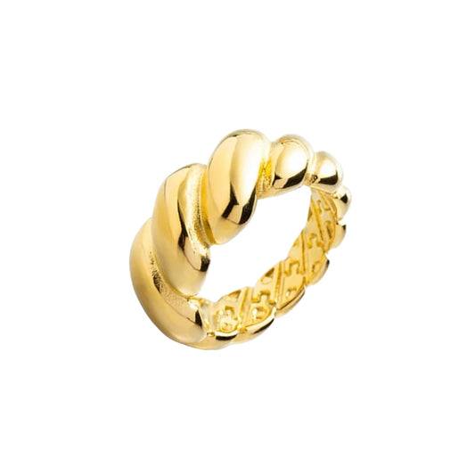 Chunky Croissant Ring -18K