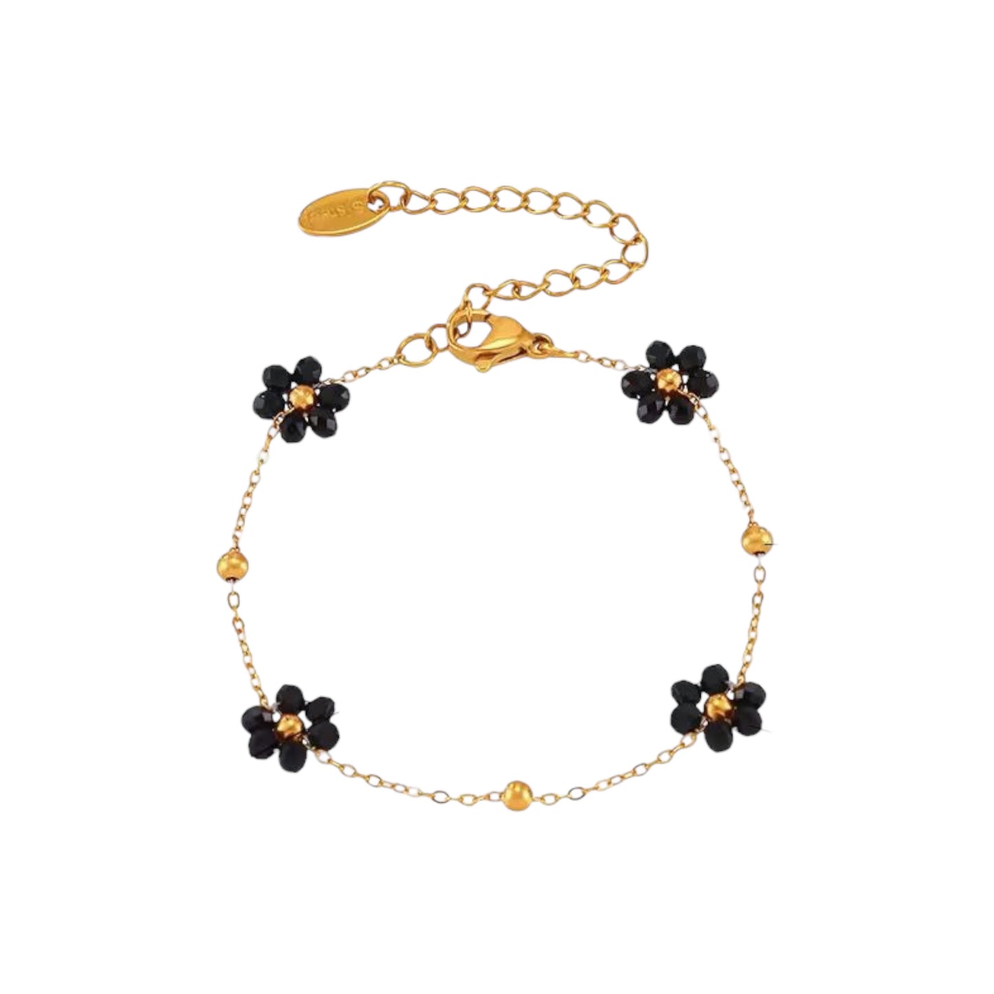 Disty Flora Black Bracelet