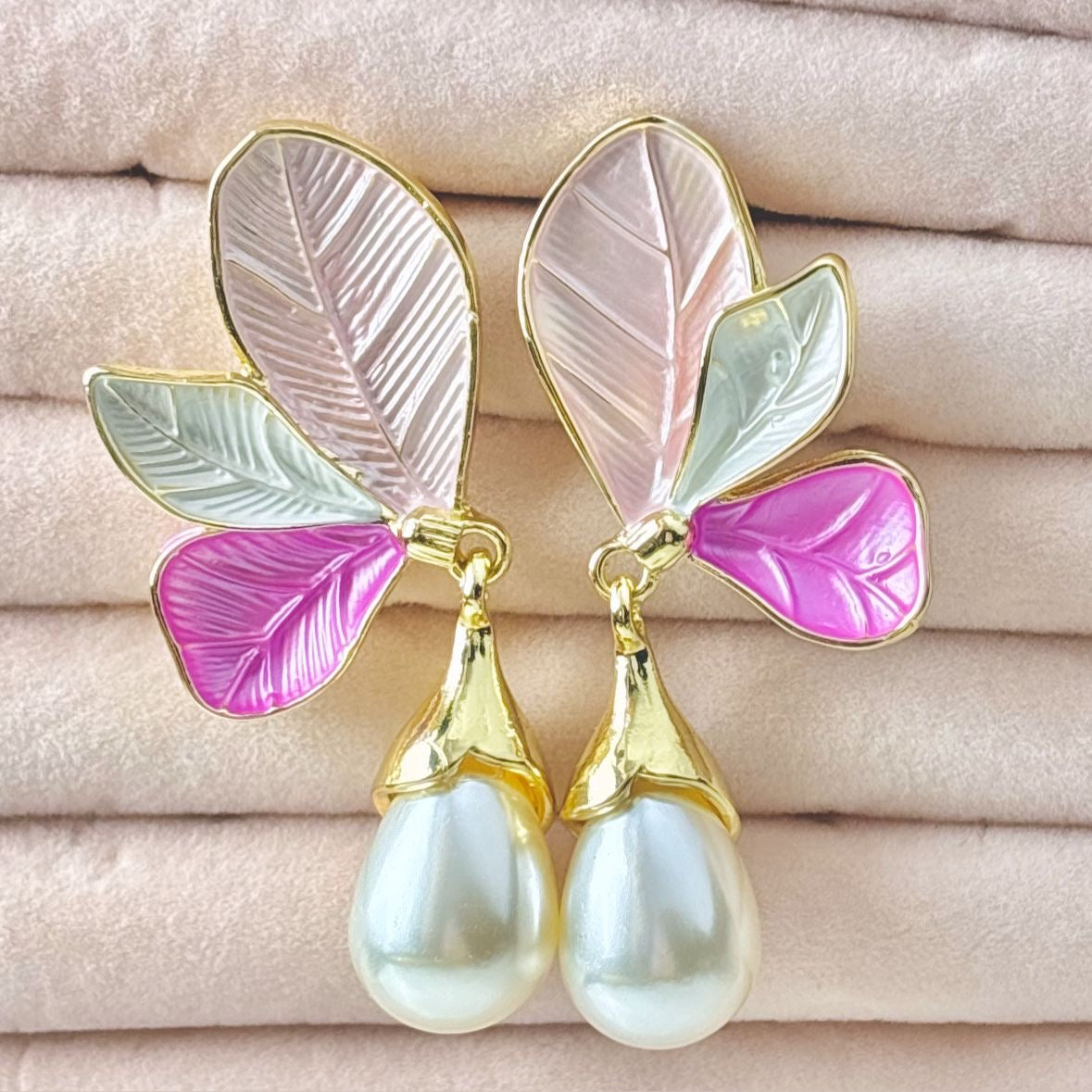 Petal Earrings -Pink Affair