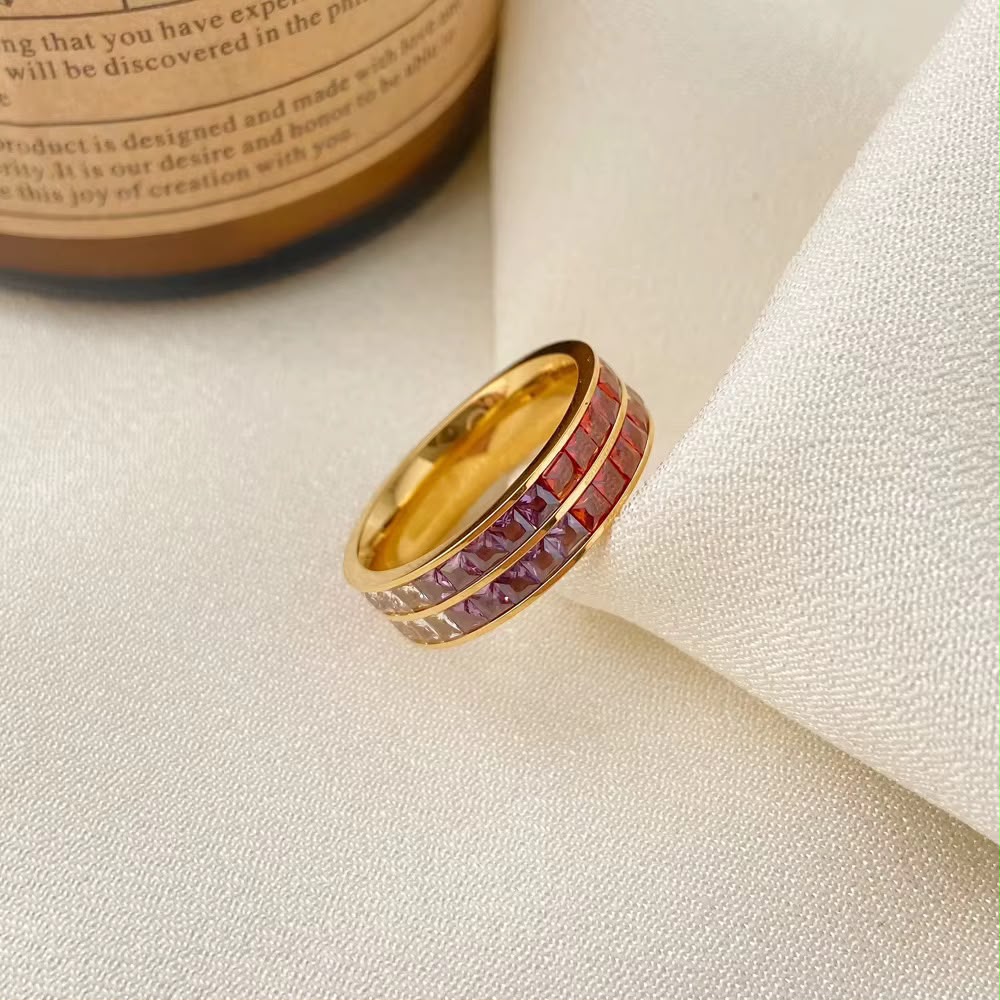 Rainbow Tennis Ring