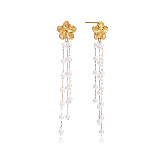 Flora X Perle Dangler Earrings
