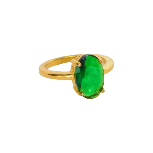 Scarlet Emerald Ring