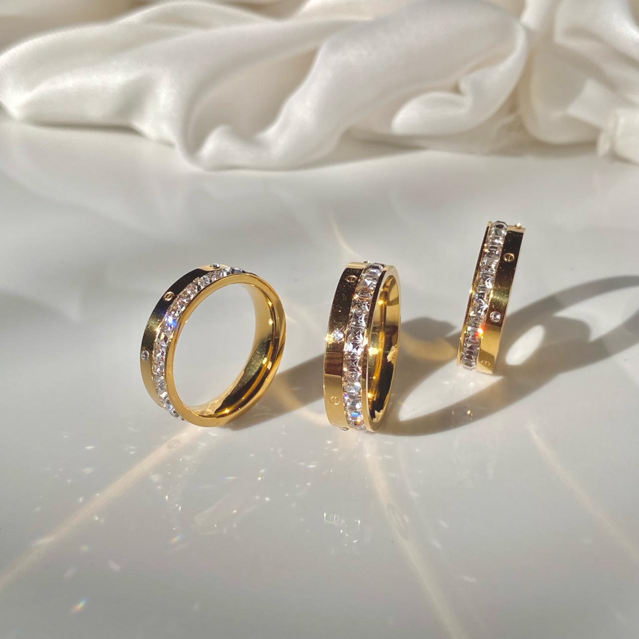 Amour Diamanté Love Cz Ring -18K