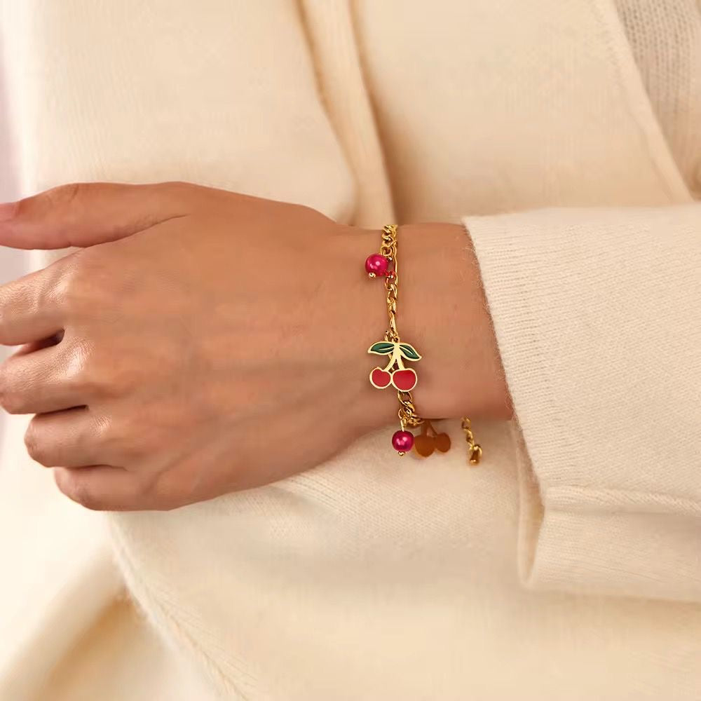 Cherry Berry Charm Bracelet
