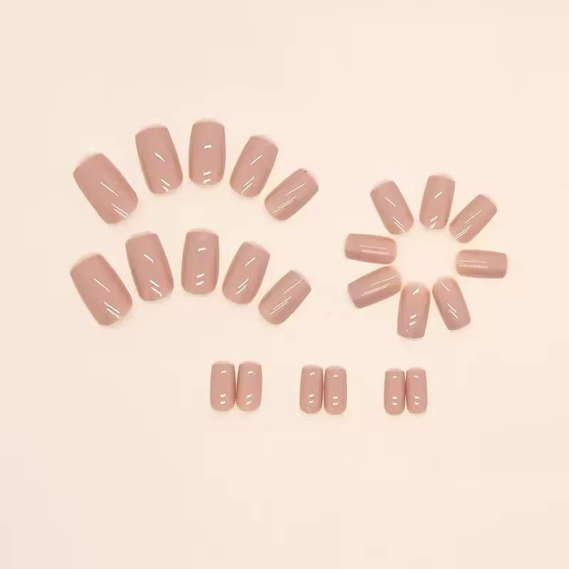 Brown Nude Press On Nails