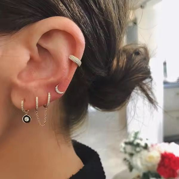 Bling Cz Stack Hoops