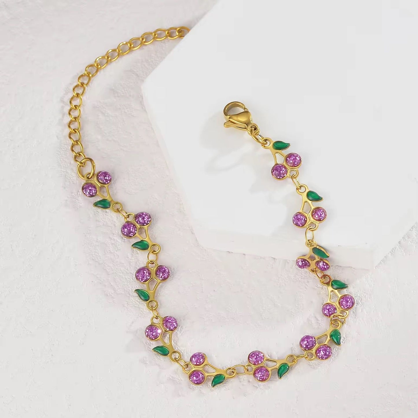 Cherry Crush Bracelet -Purple
