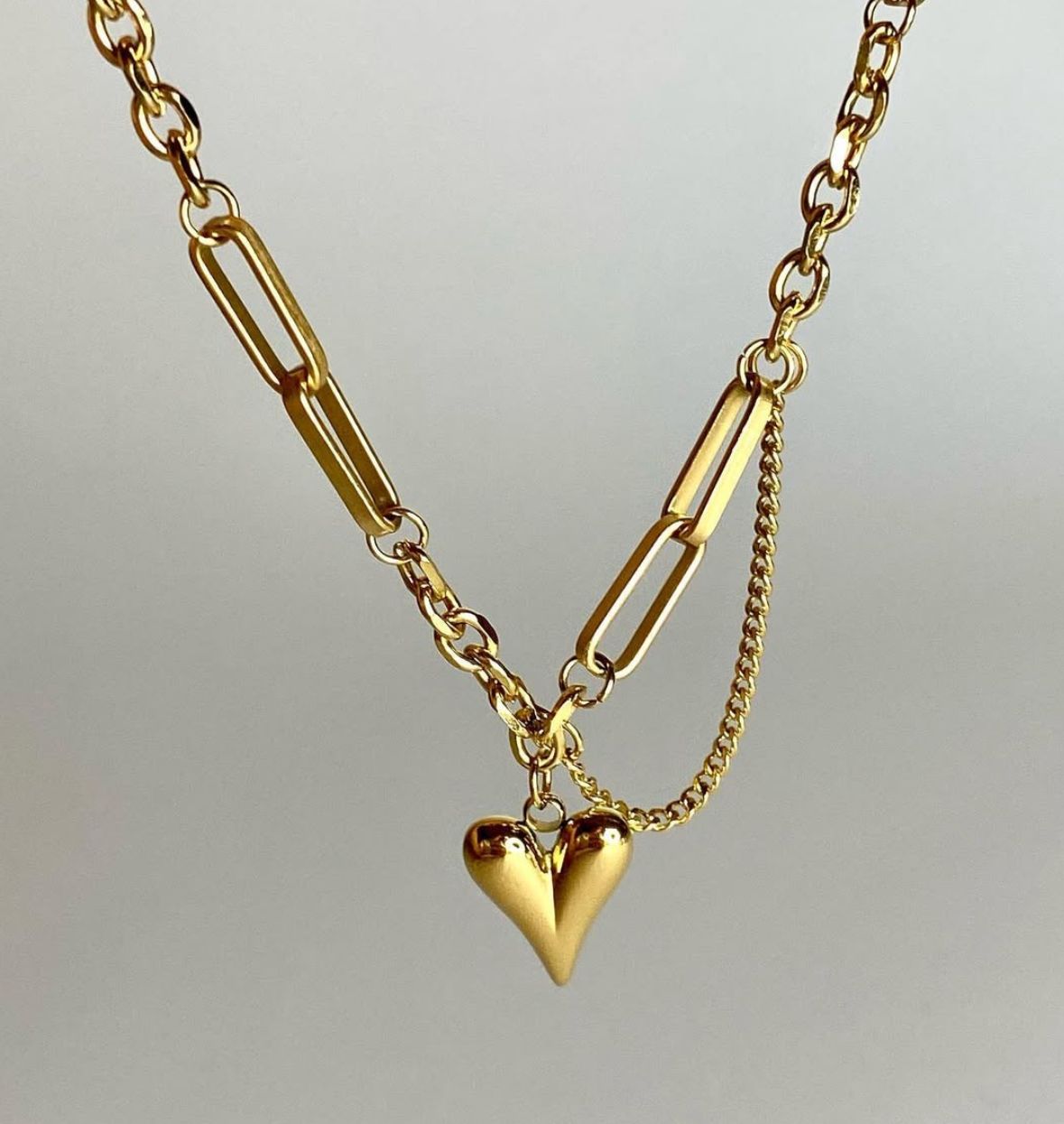 Juliette Heart Charm Necklace
