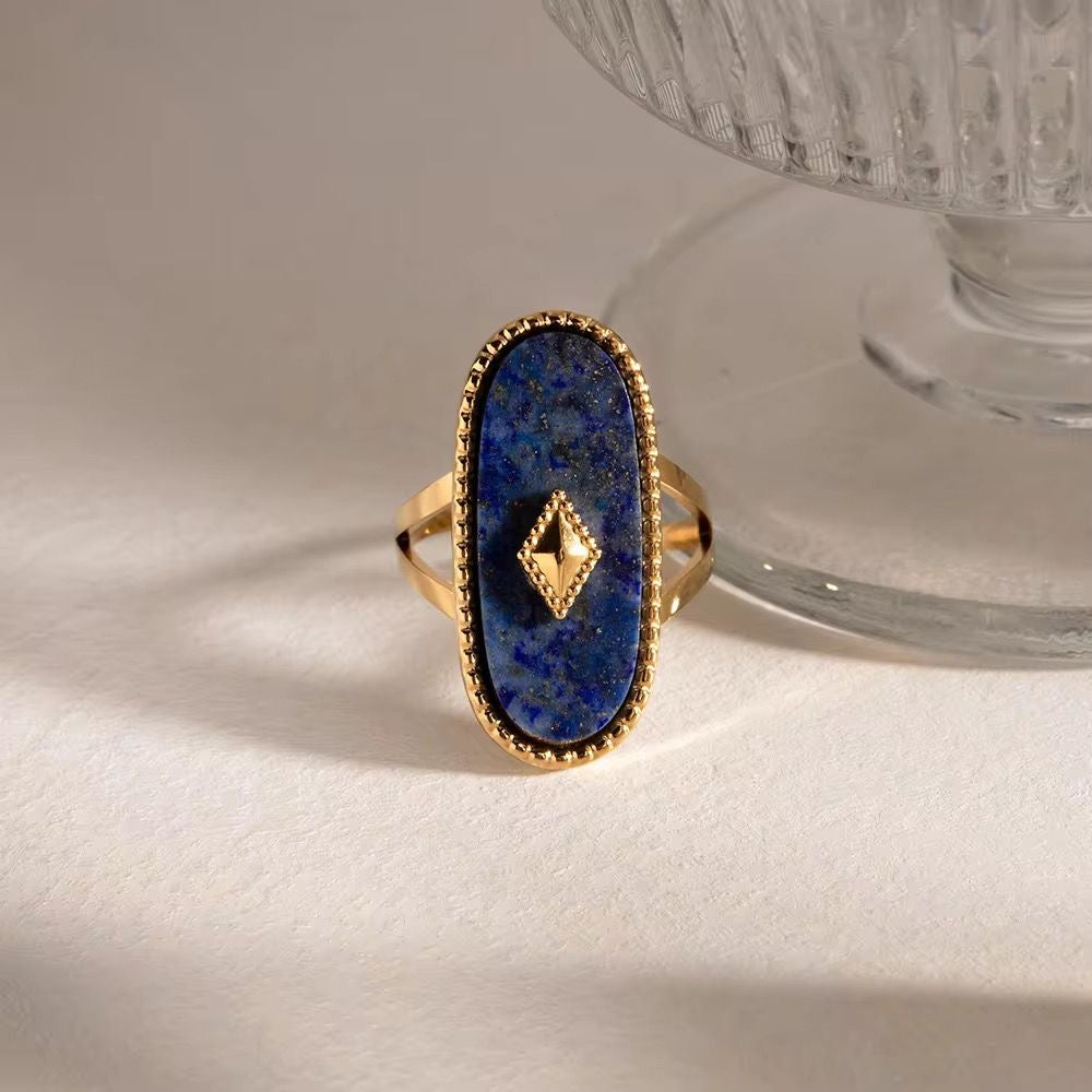 Nova Oceanic Blue Signet Ring