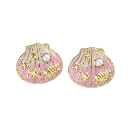Paradise Studs -Pink